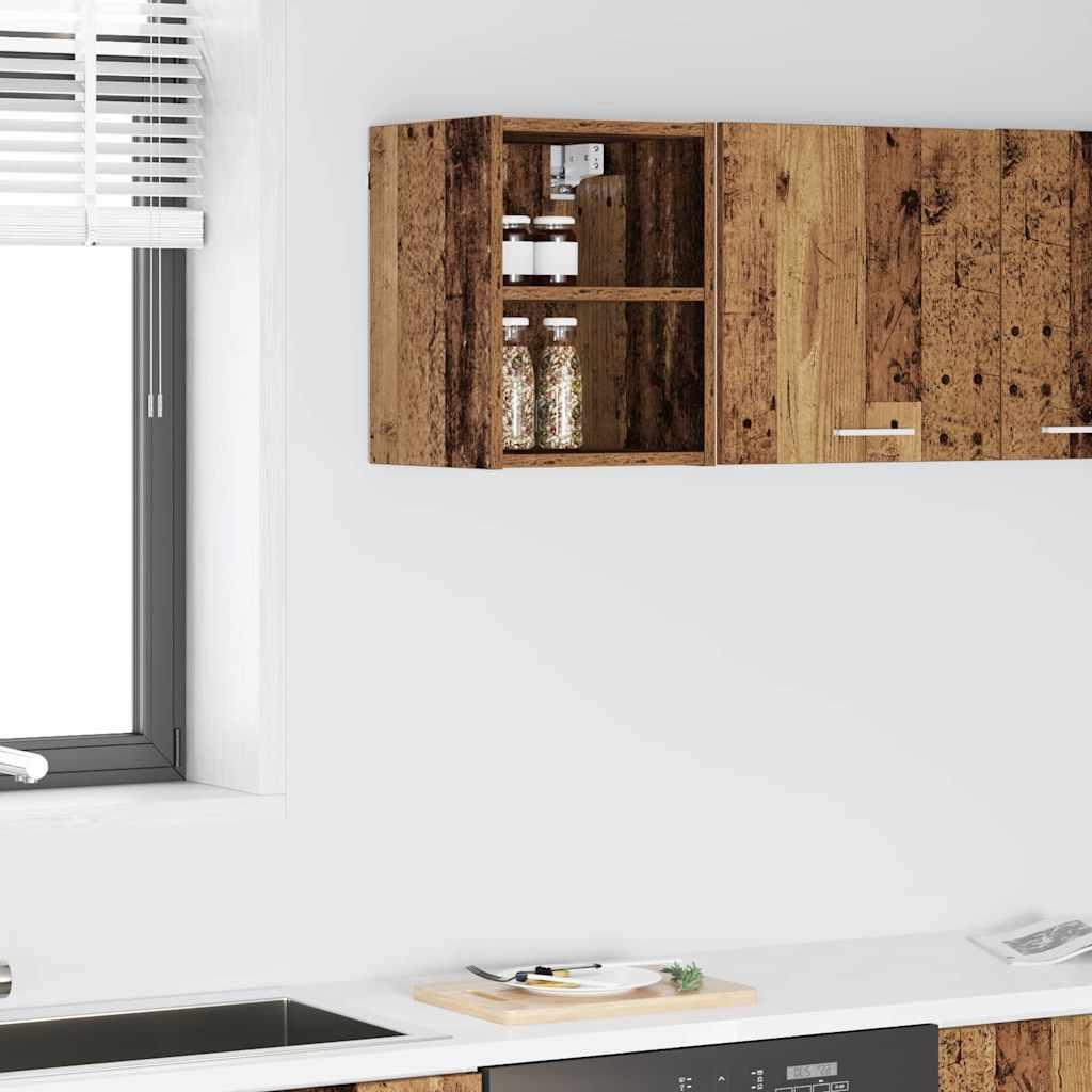 Hængeskab Riga Gammelt træ 30 x 29,5 x 40 cm Konstrueret træ billede