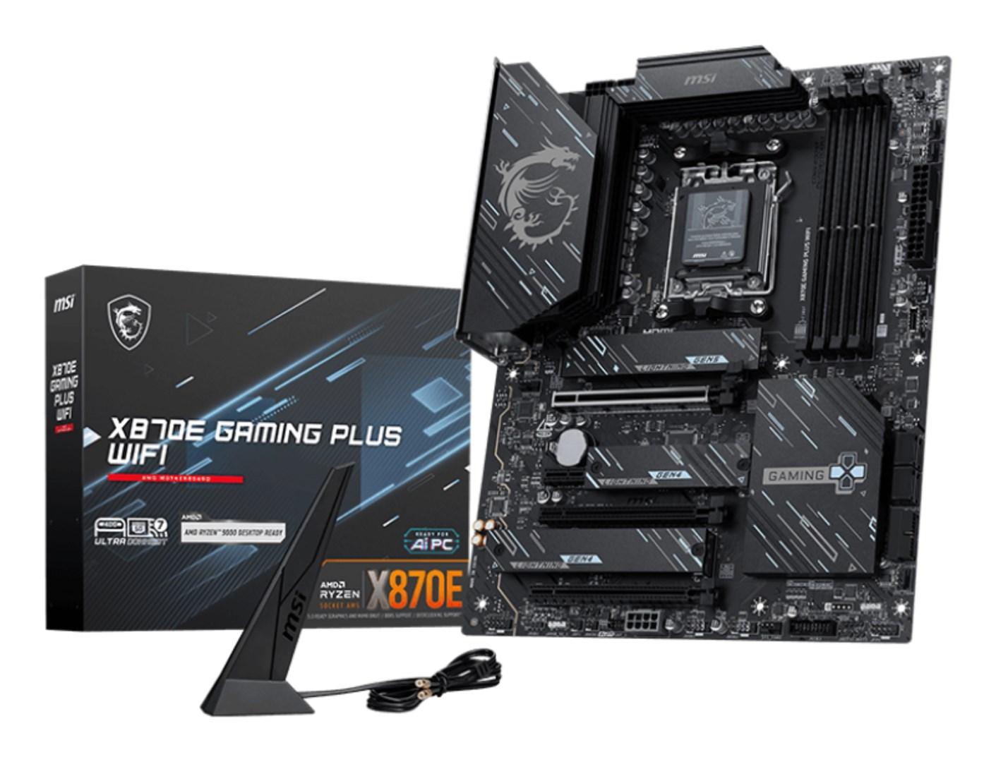 Bundkort MSI X870E Gaming Plus WiFi - AMD AM5 ATX