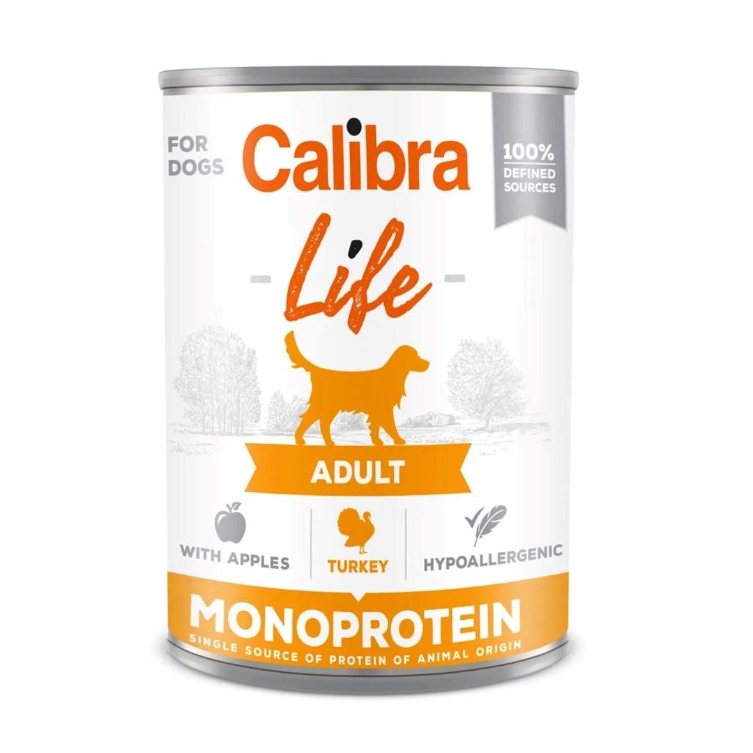 Hundefoder vådfoder - Calibra Life Adult kalkun med æble, 400 g billede