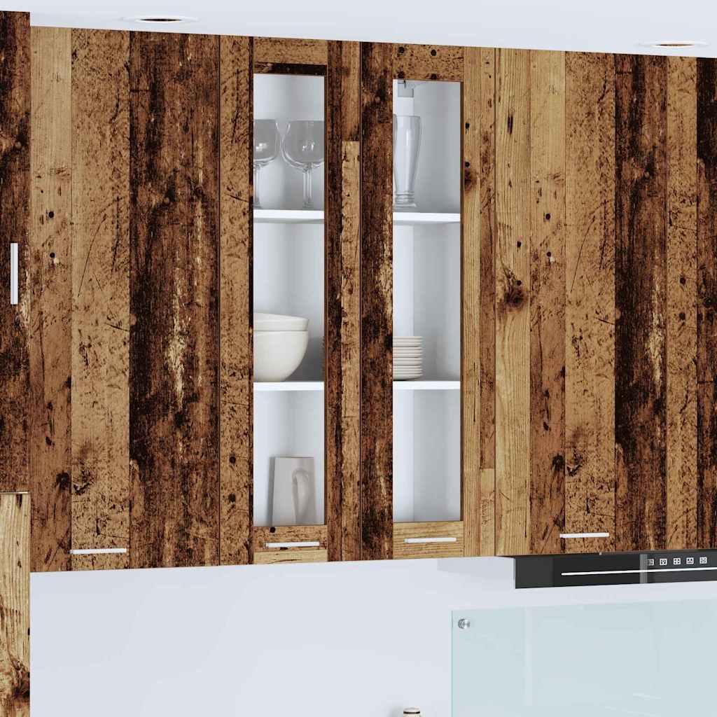 Hængeskab Riga Gammelt træ 60 x 31 x 100 cm Konstrueret træ billede