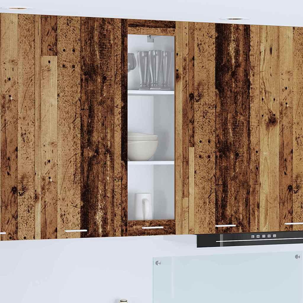 Hængeskab Riga Gammelt træ 40 x 31 x 100 cm Konstrueret træ billede