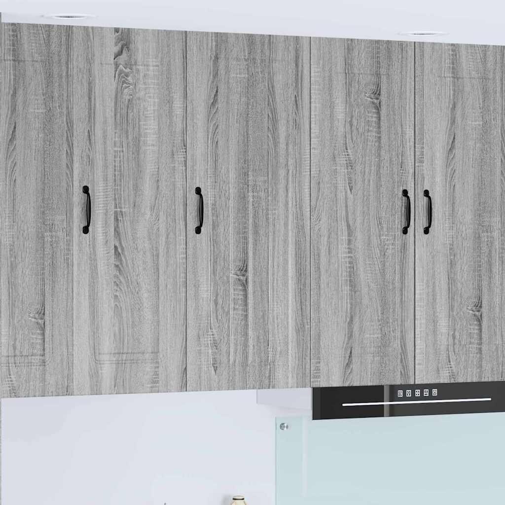 Vægskab til køkken Grå Sonoma 40 x 31 x 100 cm Konstrueret træ billede