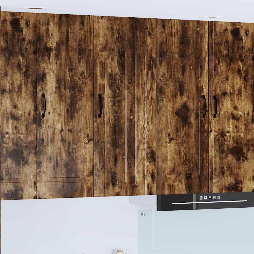 Vægskab til køkken Røget eg 40 x 31 x 100 cm Konstrueret træ billede