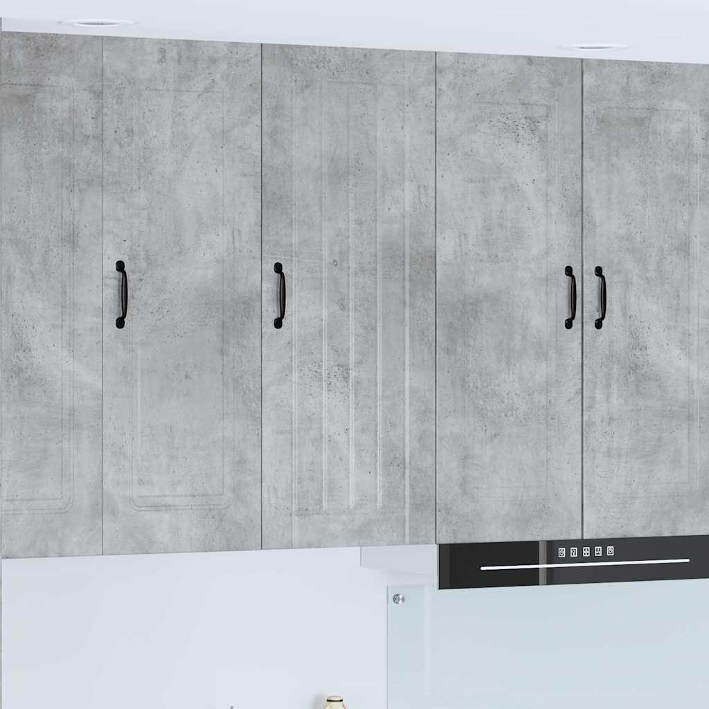 Vægskab til køkken Beton Grå 40 x 31 x 100 cm Konstrueret træ billede