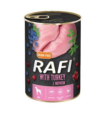 Hundefoder vådfoder – Dolina Noteci Rafi med kalkun, blåbær og tranebær 800 g billede