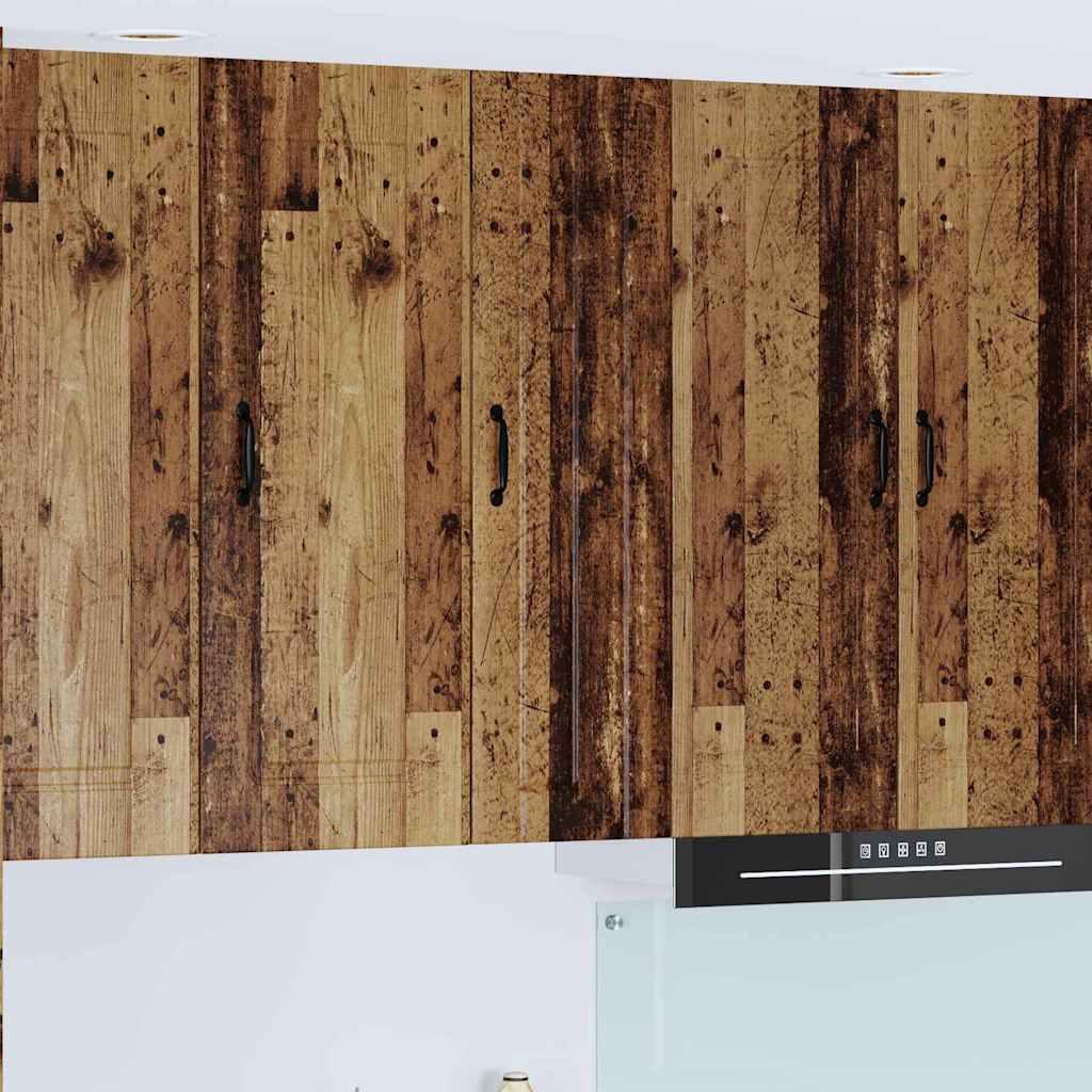 Vægskab til køkken Gammelt træ 30 x 31 x 100 cm Konstrueret træ billede