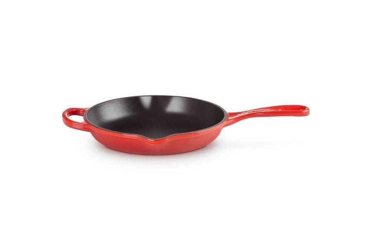 Stegepande støbejern rund - Le Creuset, rød, 20 cm billede