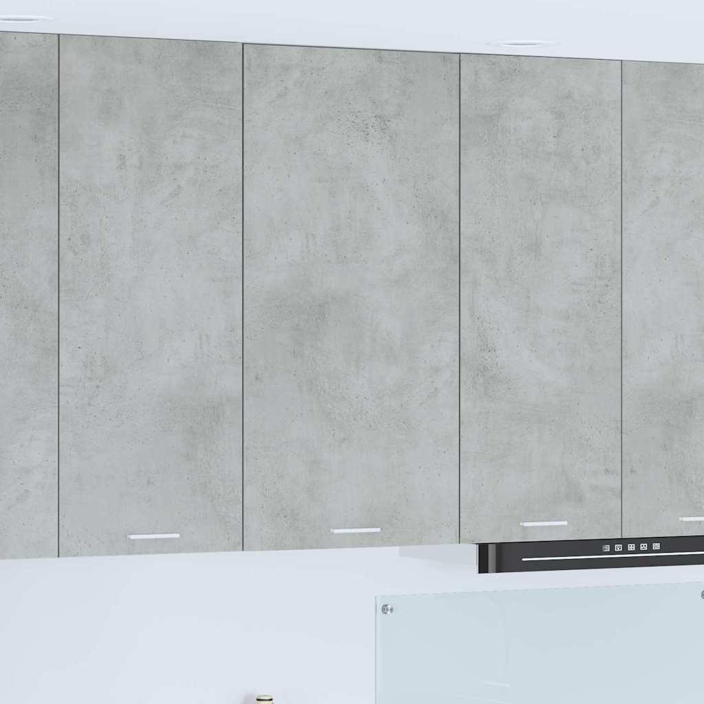 Hængeskab med hylde Riga Beton grå og hvid 50 x 31 x 100 cm billede