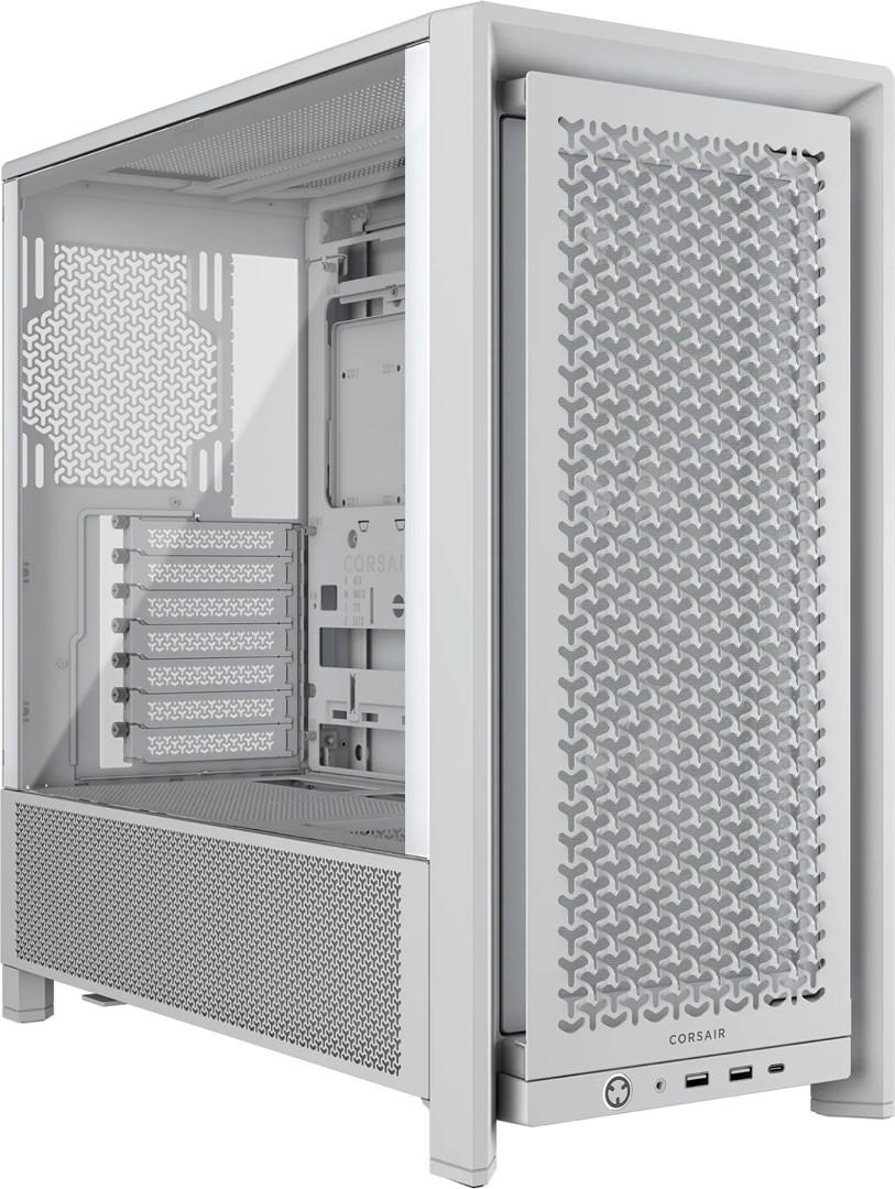 PC kabinet Corsair 4000D RS Midi Tower - hvid