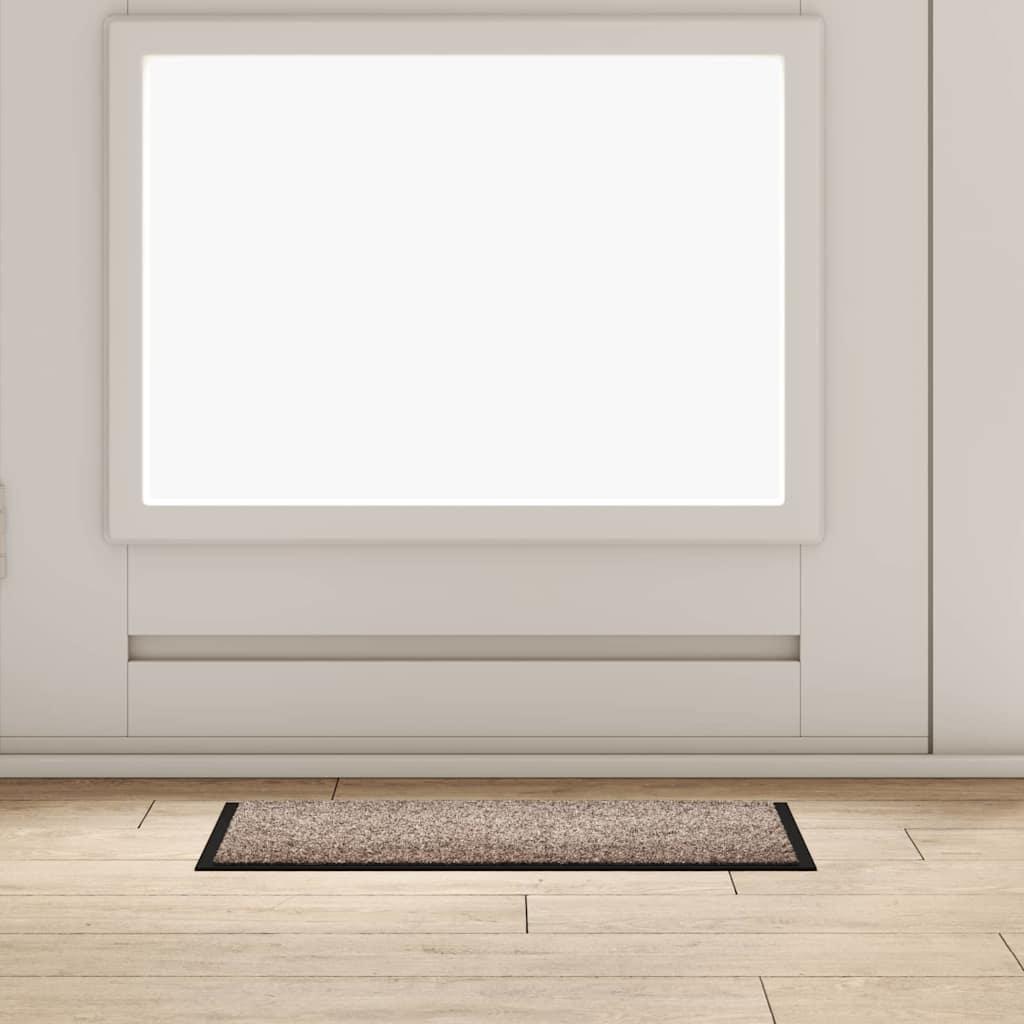 Dørmåtte Beige 40 x 60 cm Teddy Stof billede