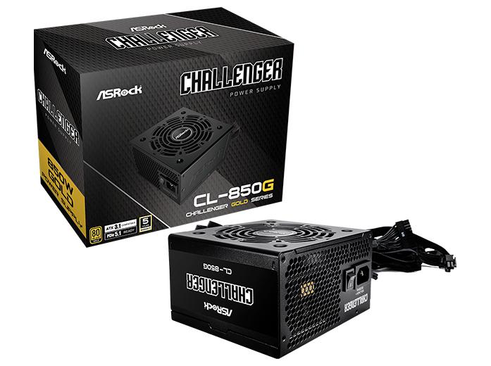 Strømforsyning ATX 850 W - ASRock Challenger CL-850G 80 Plus Gold