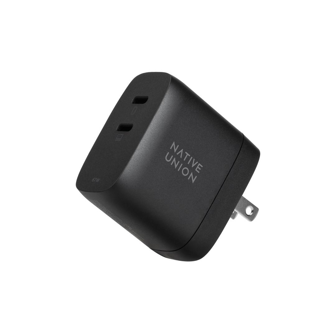 USB-C vægoplader 67 W med GaN - Native Union - sort billede
