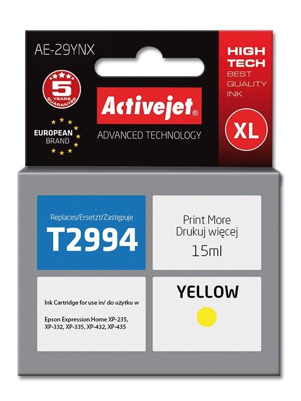 Blækpatron XL til Epson 29XL T2994 - Activejet, gul, 15 ml billede
