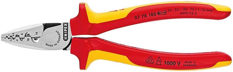 Crimptang Knipex 97 78 180 - kombinationstang til kabler