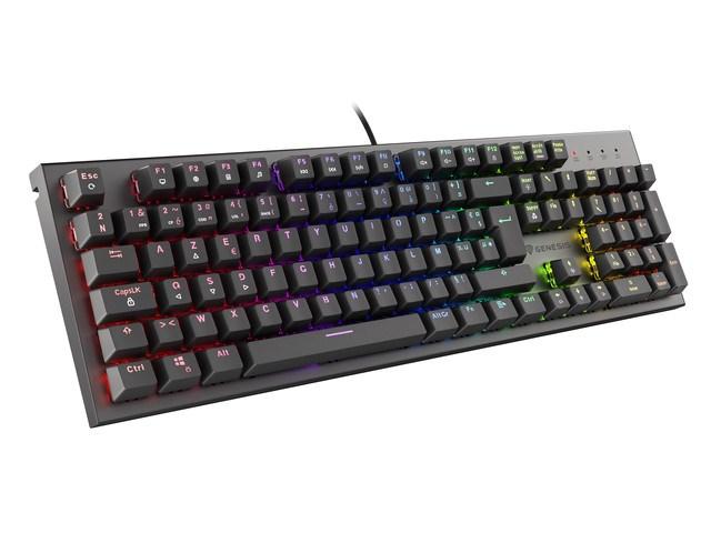 Gaming tastatur GENESIS Thor 300 RGB – mekanisk, FR-layout, Red Switch, baggrundslys billede