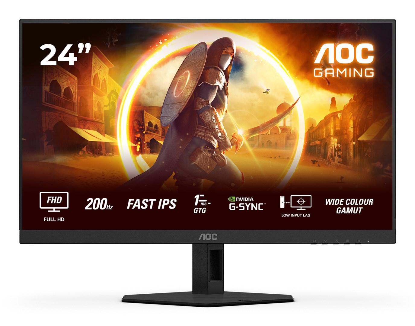 Gaming skærm AOC 24G4HRE 24" FHD 200 Hz Fast IPS (sort/rød) billede
