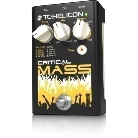 Vokaleffekt pedal TC Helicon Critical Mass reverb/tone billede