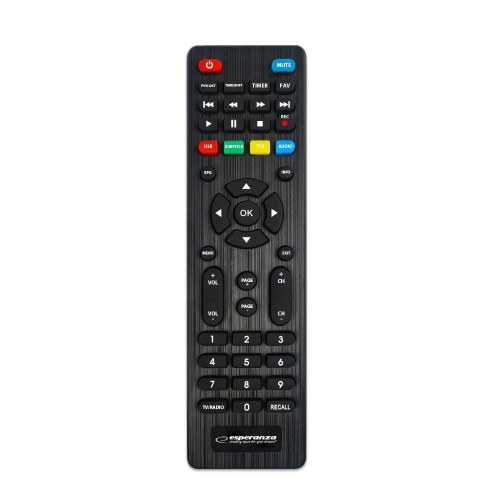 DVB-T2 set-top-boks – Esperanza EV108R, sort