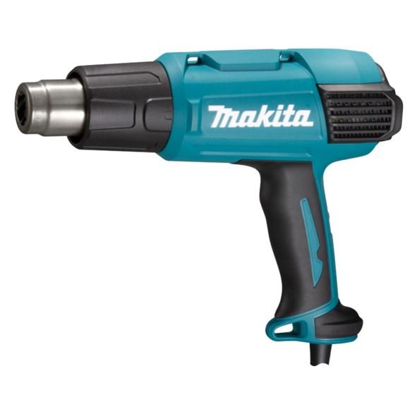 Varmluftpistol Makita HG6531CK - 2.000 W, 50-650 °C, 550 l/min, grøn billede