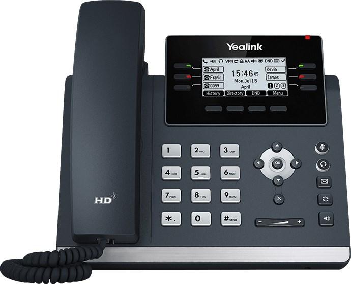 IP-telefon Yealink SIP-T42U - grå, LCD, Wi‑Fi billede