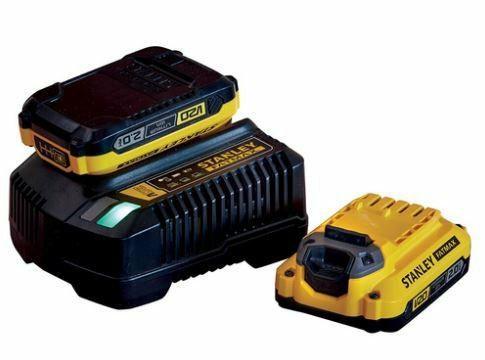Batteri-startsÃ¦t STANLEY SFMCB12D2 til skruemaskiner billede