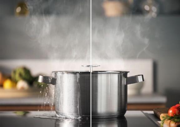 Induktionskogeplade Electrolux Serie 700, 60 cm, 4 zoner, sort glas billede