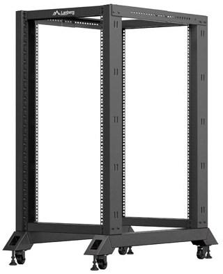 19" rack base 22U - Lanberg OR01-6022-B, sort billede