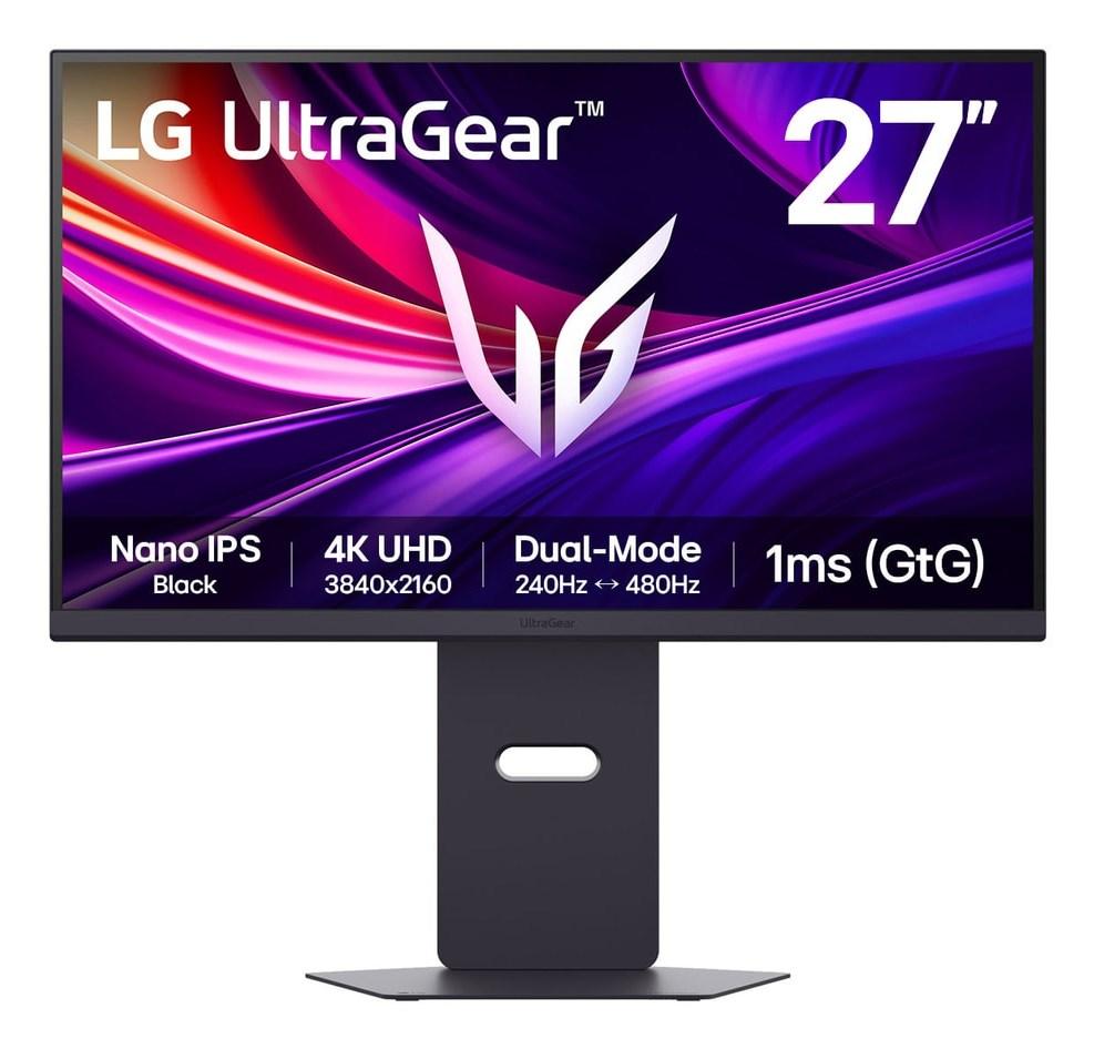 Skærm 27" LG UltraGear 4K 240 Hz Nano IPS - sort