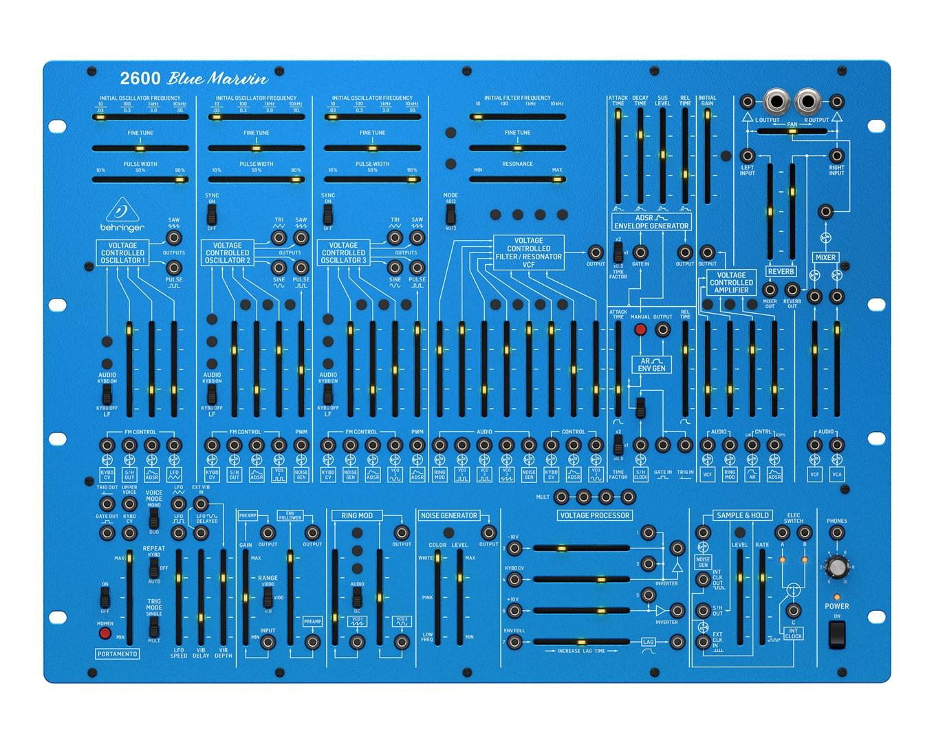 Analog synthesizer – Behringer 2600 Blue Marvin billede