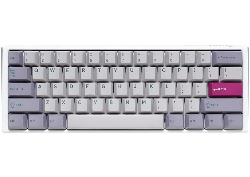 Tastatur Ducky One 3 Mist Grey Mini gaming, RGB – MX Red billede