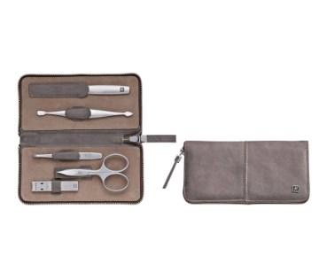 Manicure sæt - ZWILLING 5-dele i læderetui, taupe billede