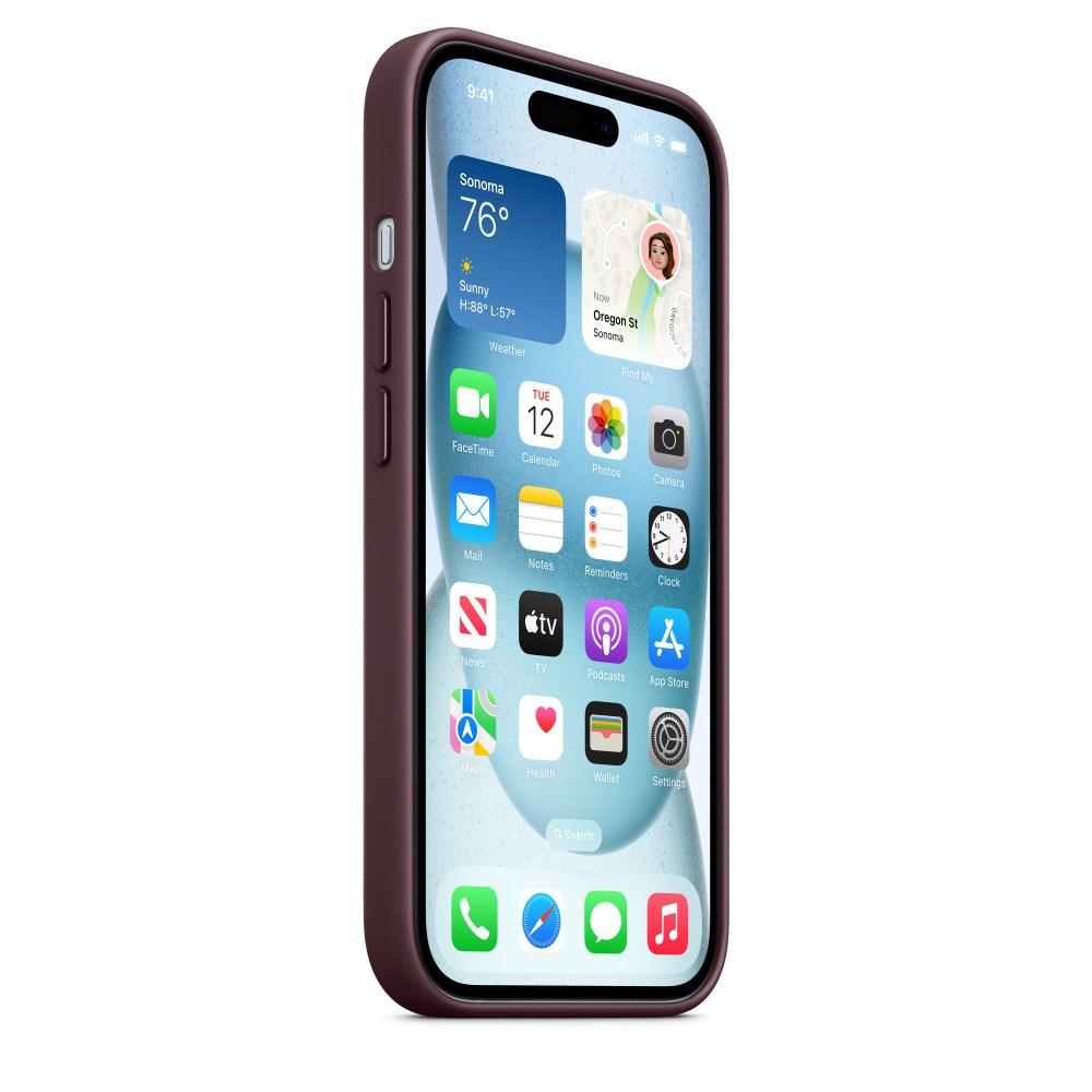 Mobilcover med MagSafe til iPhone 15 - Apple, Mulberry billede