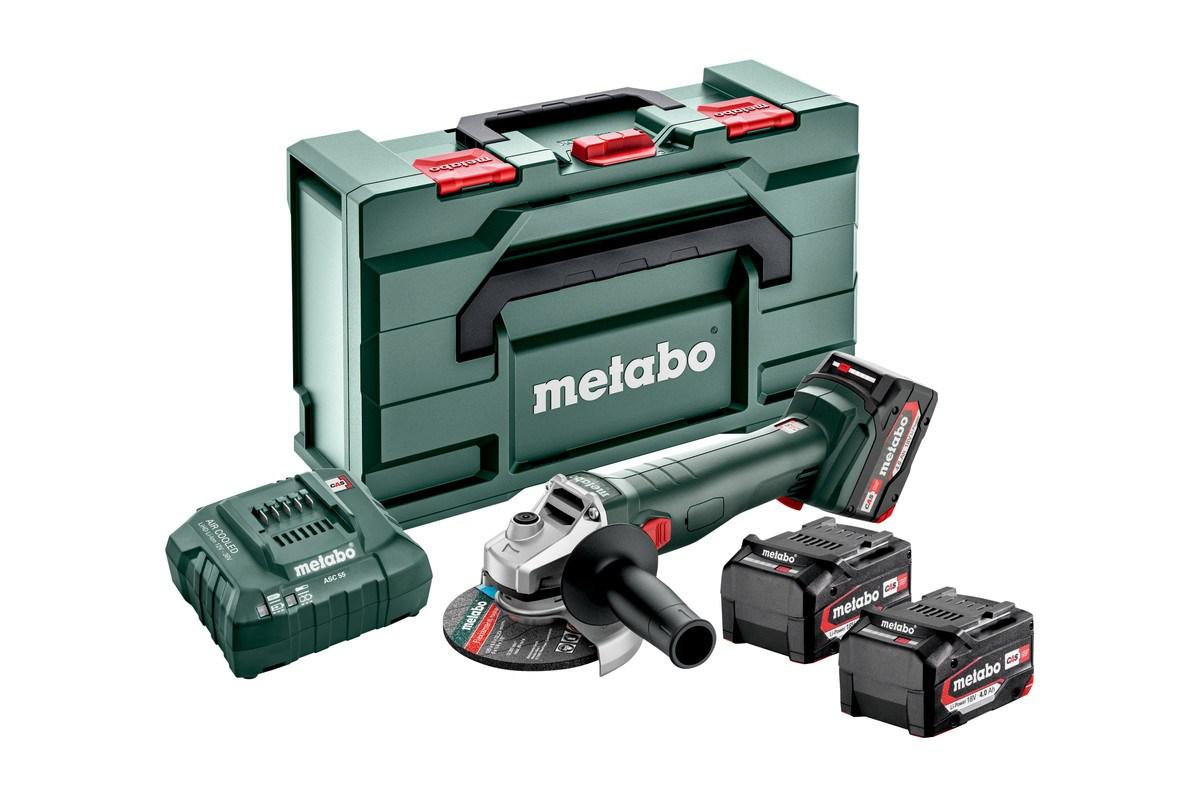 Vinkelsliber Metabo W 18 L 9-125 Quick Set, 12,5 cm, 8.500 o/min, 1,6 kg billede