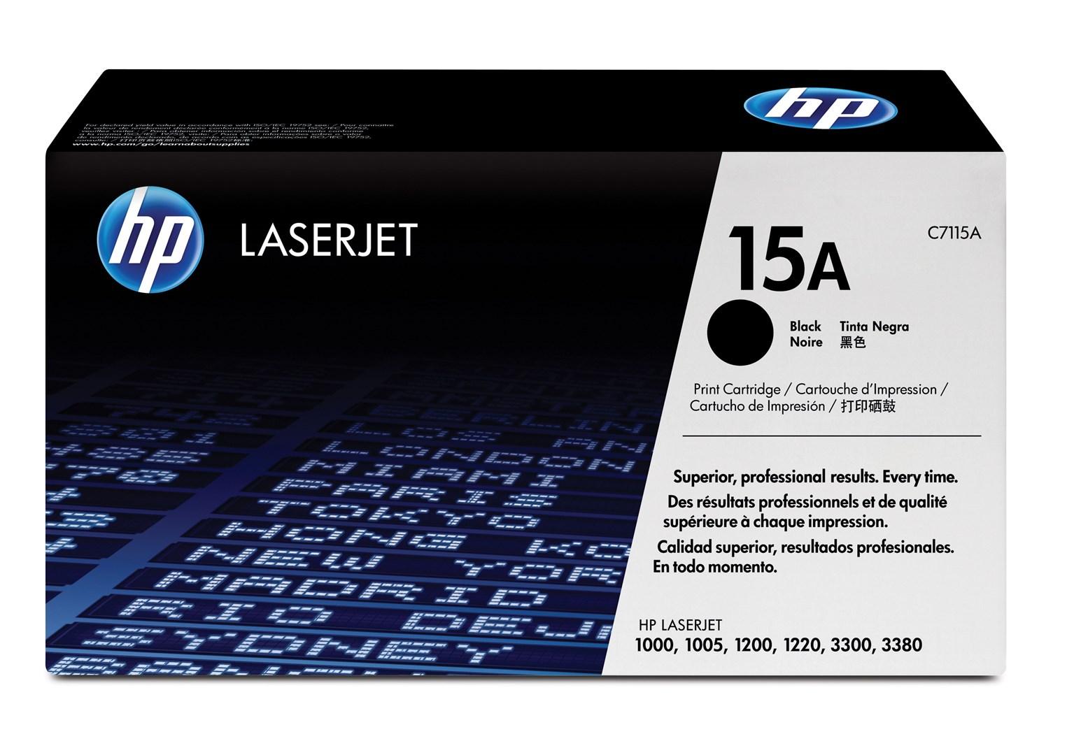 Tonerpatron sort HP 15A til LaserJet - original