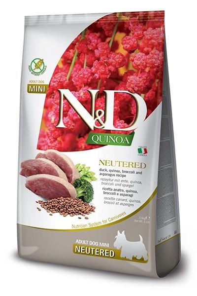 Hundefoder tørfoder Farmina N&D Quinoa Steriliseret Adult Mini and, broccoli & asparges 2,5 kg billede