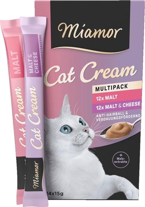 Kattesnack pasta Miamor Cat Cream Malt multipack 24Ã15 g billede