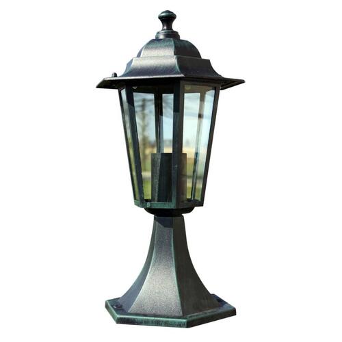 Havelamper 2 stk. aluminium mørkegrøn/sort