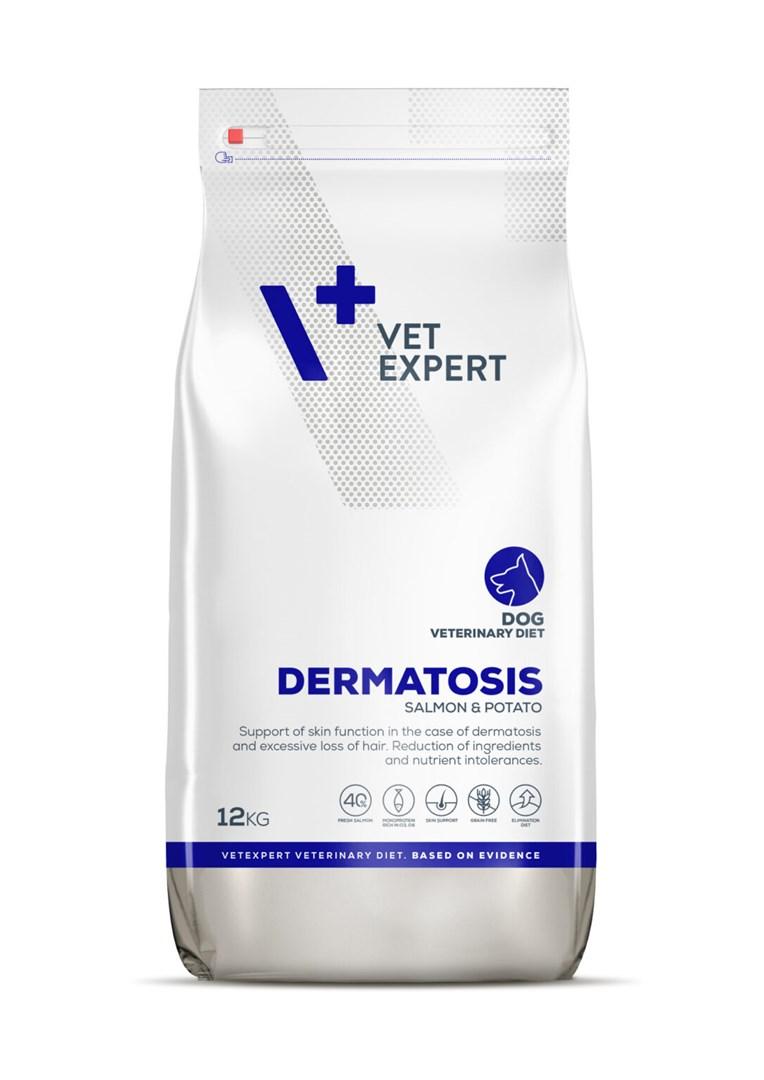 Hundefoder VetExpert Veterinary Diet Dermatosis Laks & Kartofler 12 kg billede
