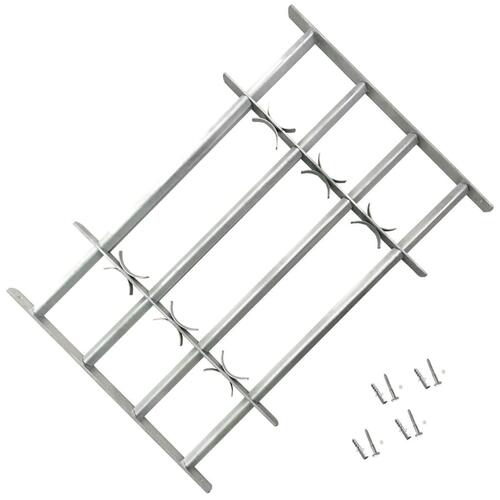 Justérbart sikkerhedsgitter til vinduer 2 stk. 1000-1500 mm