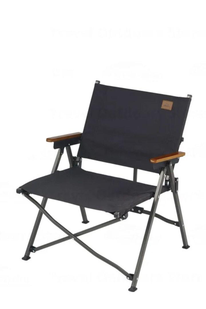 Campingstol foldbar - Naturehike L04, sort billede