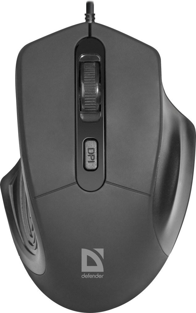 Computer mus Defender DATUM MB-347, optisk, 1.600 dpi, sort billede