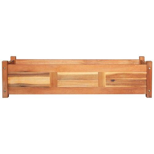 Højbede 2 stk. 100x30x25 cm akacietræ
