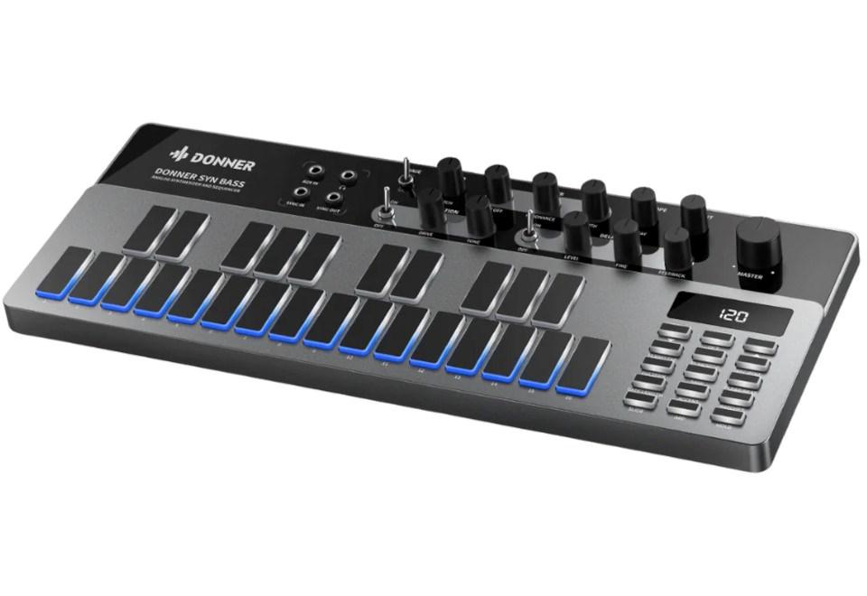 Synthesizer bas analog - Donner B1, sort/grafit billede