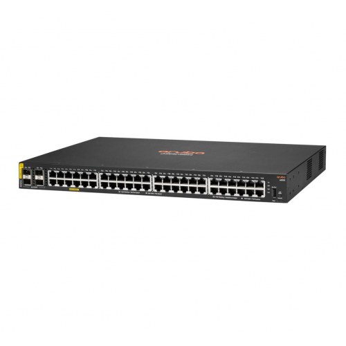 Netværksswitch HPE Aruba Networking CX 6000 48G Class4 PoE 4SFP 370W Managed L3