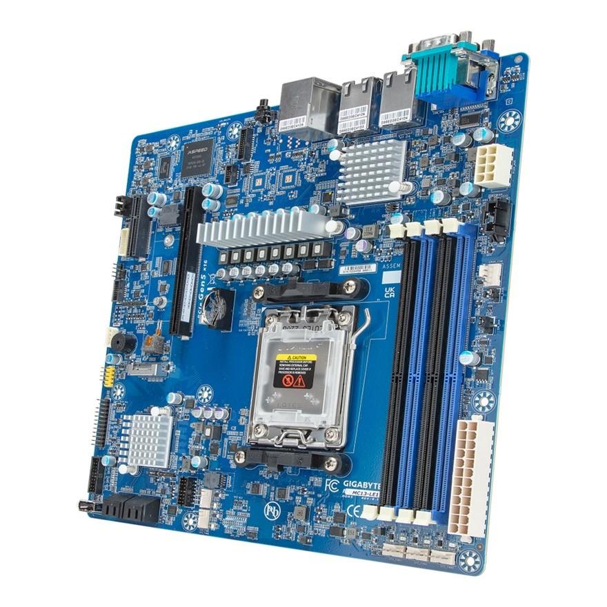 Bundkort Gigabyte MC13-LE1 – AM5 til AMD Epyc 4004/Ryzen 7000/9000, B650E, micro ATX billede