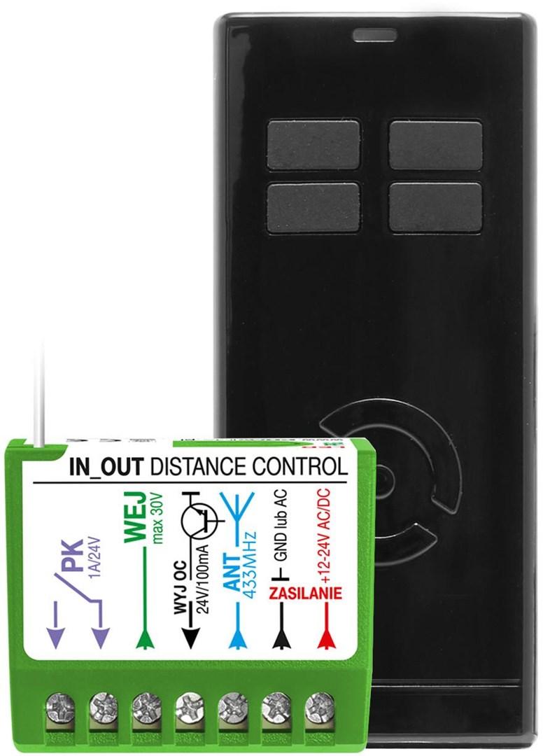 Fjernbetjent motorstyring - Proxima IN-OUT Distance Control sæt, sort