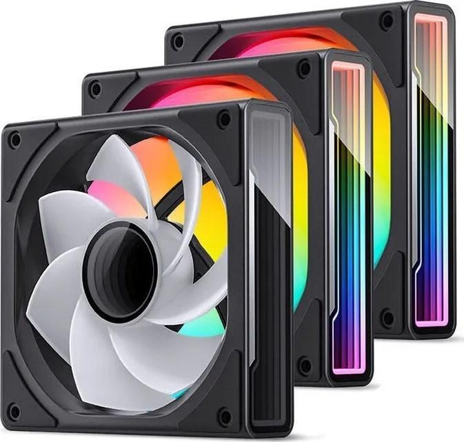 Kabinetventilator Jonsbo ZK-120BR 3‑pak - A‑RGB, Reverse billede