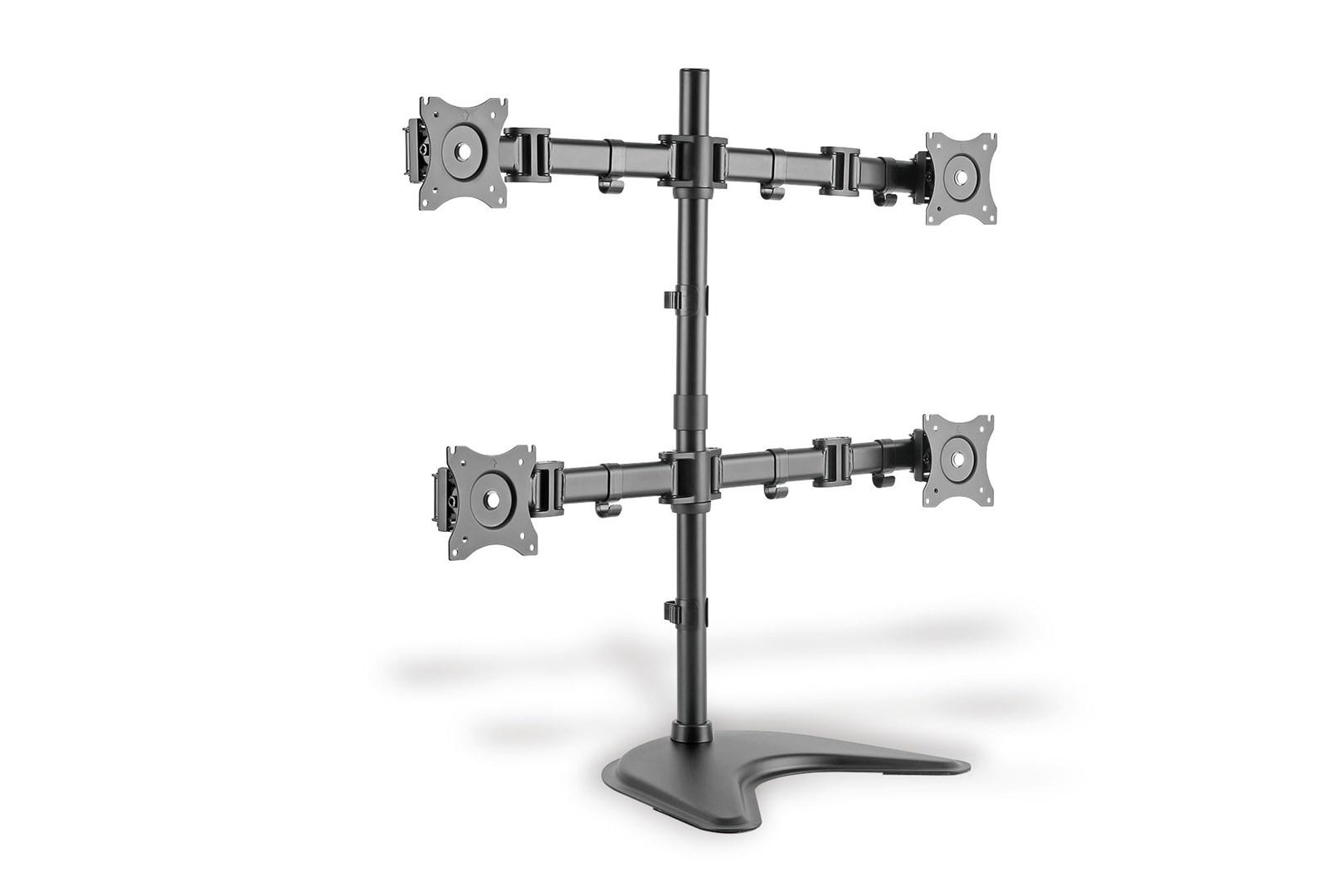 Skærmholder bord – DIGITUS Quad til 4 skærme (op til 27", 8 kg) billede
