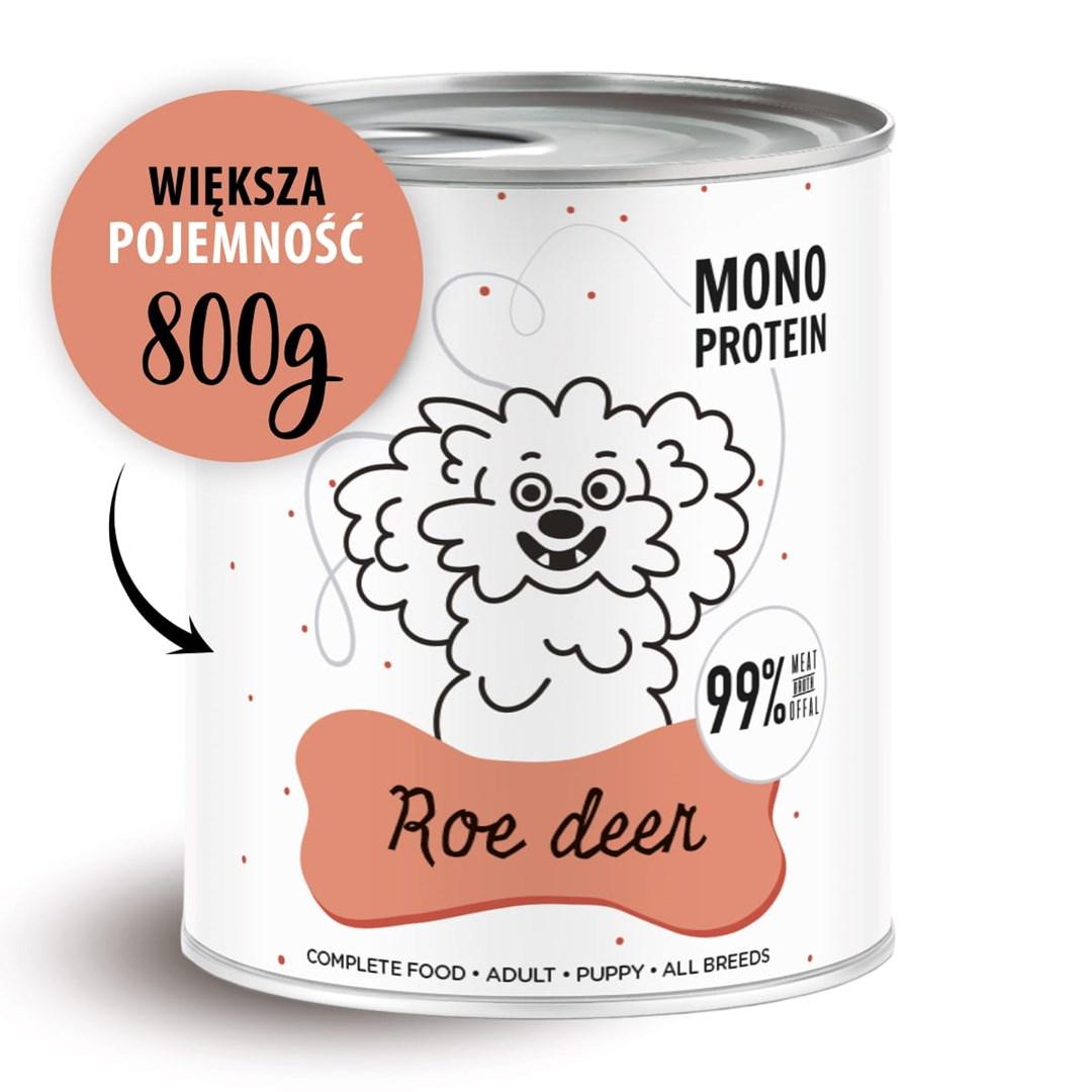 Hundefoder vådfoder PAKA ZWIERZAKA Pepe rådyr – 800 g billede