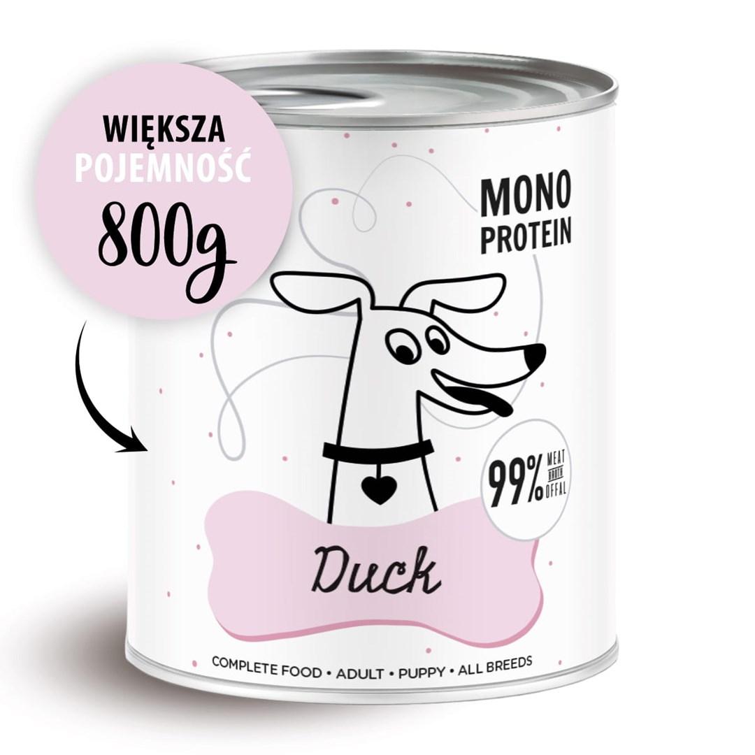 Hundefoder vådfoder PAKA ZWIERZAKA Pepe And – 800 g billede